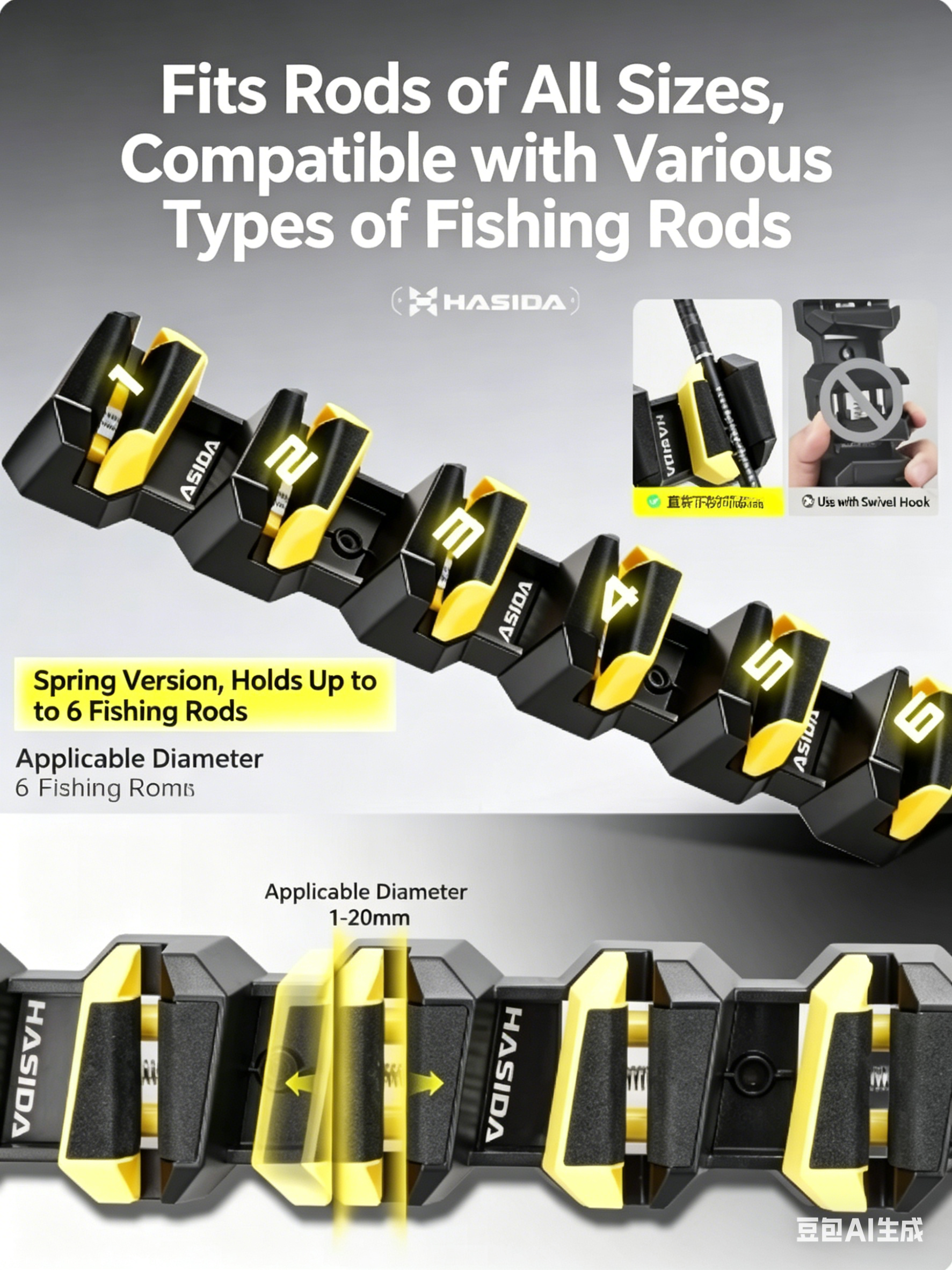 HISTAR Soft Rubber Wall-Mounte - Spinning Reel recensie en prijs