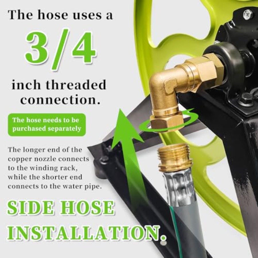 Stainless Steel Garden Hose Re - Reel Handle recensie en prijs