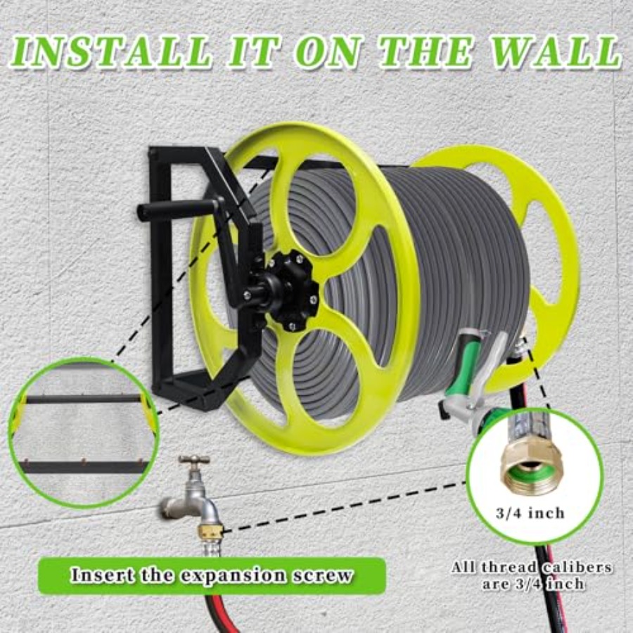 Heavy Duty Garden Hose Reel wi - Reel Handle recensie en prijs