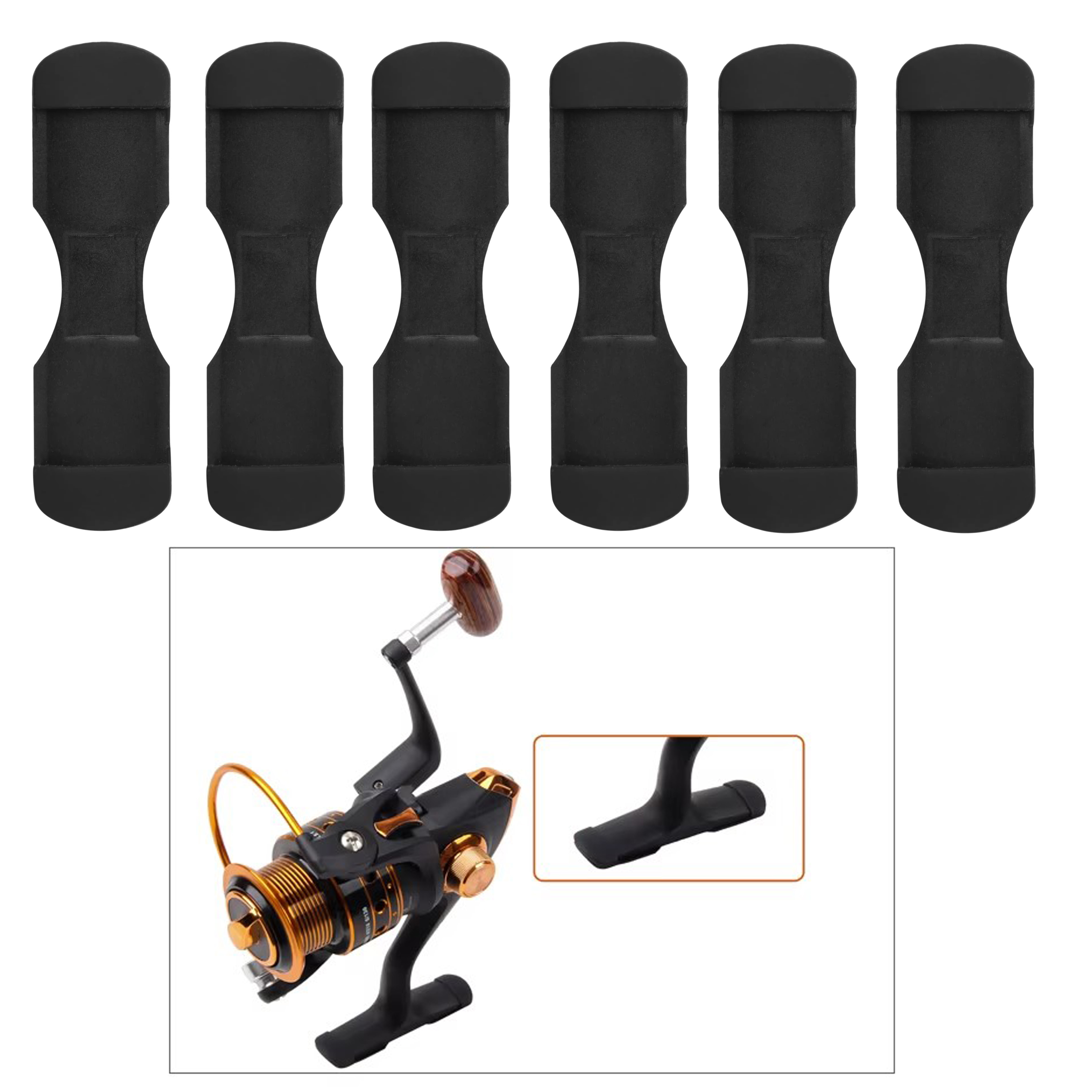 6pcs Black Rubber Fishing Reel - Trolling Reel recensie en prijs