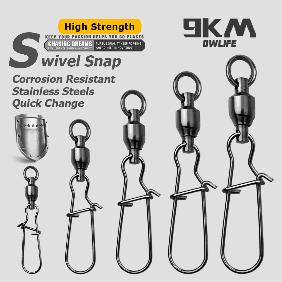 9KM 10PCS Ball Bearing Swivel  - Baitcasting Reel recensie en prijs