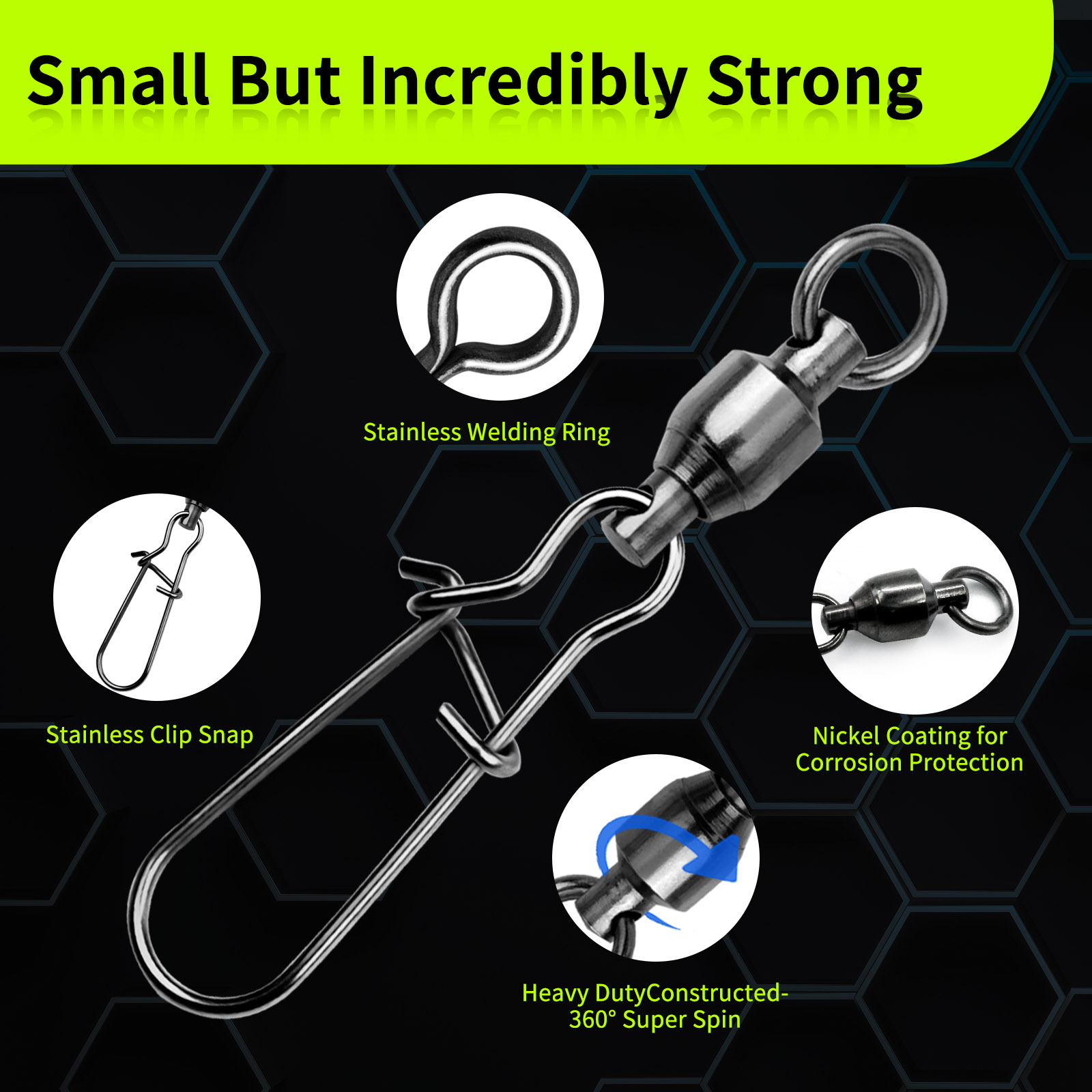 9KM 10PCS Ball Bearing Swivel  - Baitcasting Reel recensie en prijs