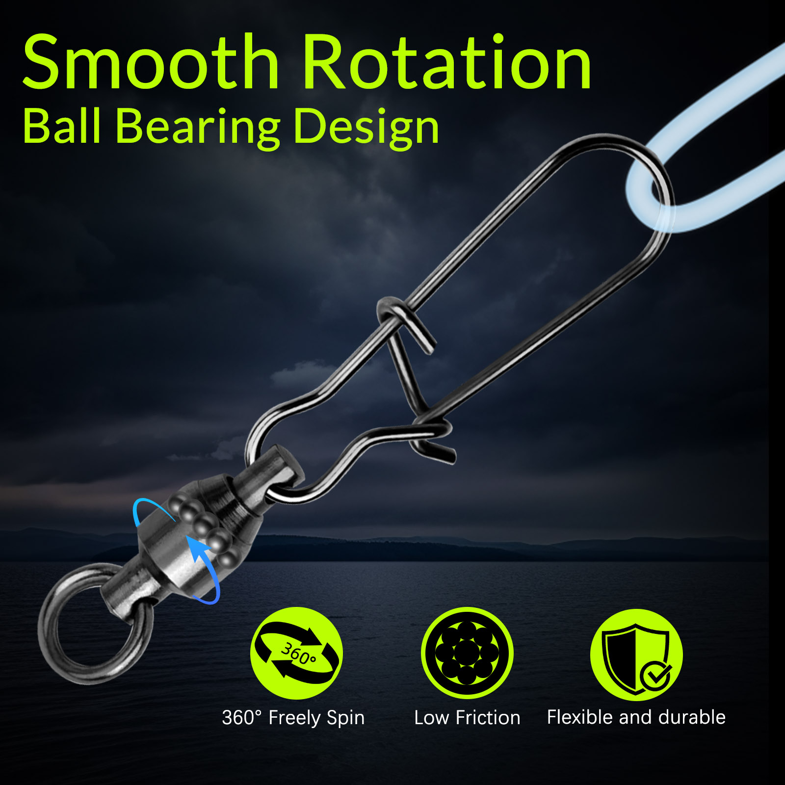 9KM 10PCS Ball Bearing Swivel  - Baitcasting Reel recensie en prijs