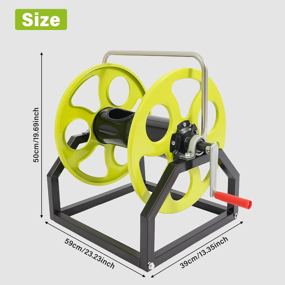 Garden Hose Reel, 360° Wall Mo - Reel Handle recensie en prijs