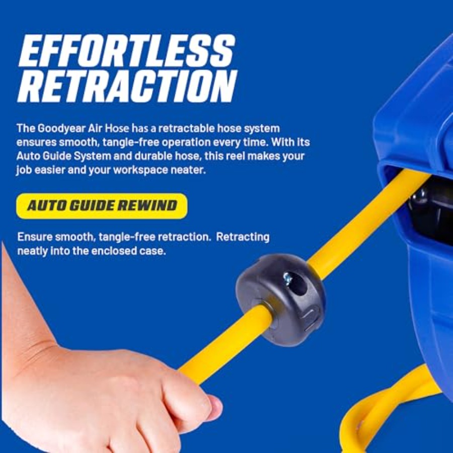 Retractable Air Hose Reel 3/8  - Reel Handle recensie en prijs