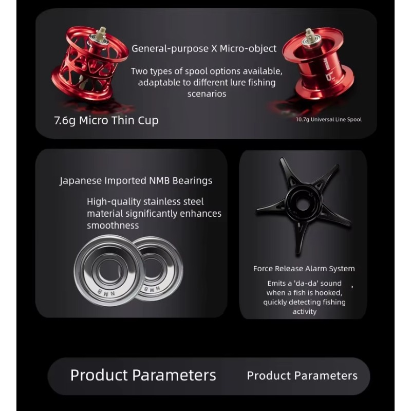P1 Casting Reel, 7.3:1 Gear Ra - Reel Handle recensie en prijs