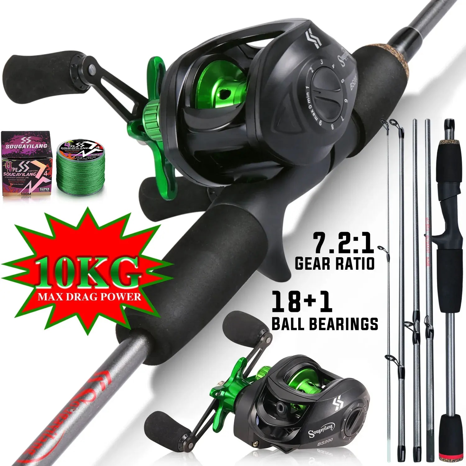 Sougayilang Fishing Rod Combo  - Spincast Reel recensie en prijs