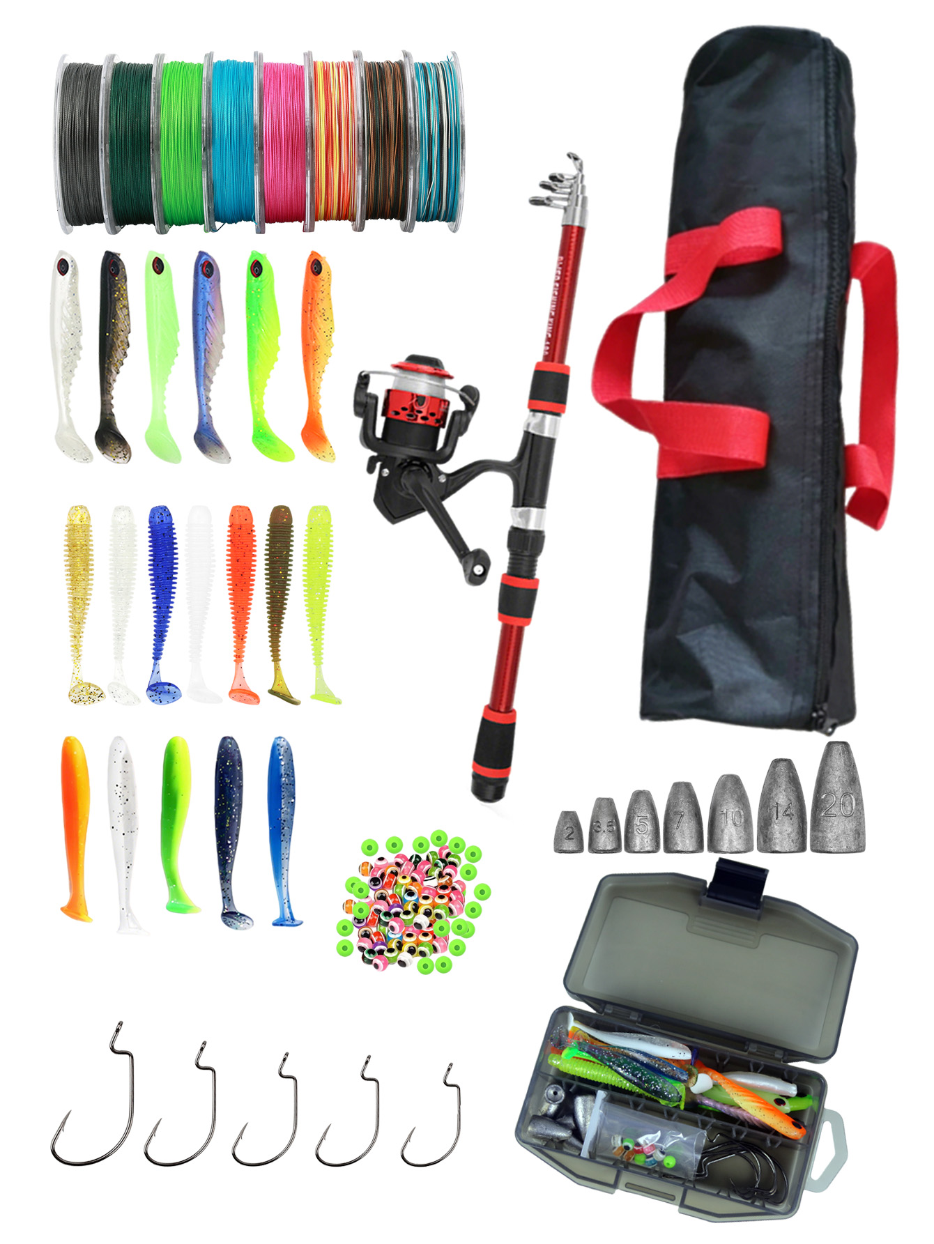 Fishing Rod Reel Combos Collap - Reel Bag recensie en prijs