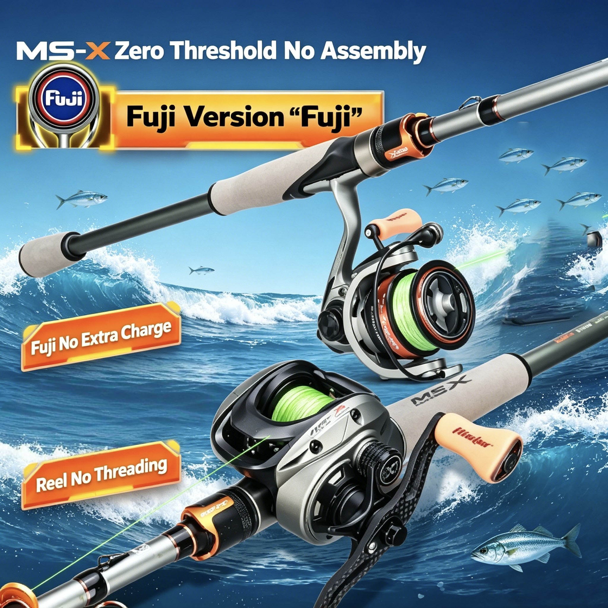 HASIDA 1.68m MS-X FUJI Version - Spincast Reel recensie en prijs